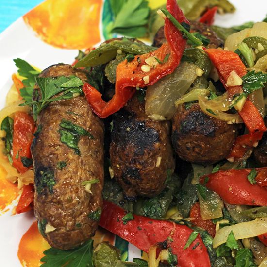 Grilled Sausage & Peppers  
