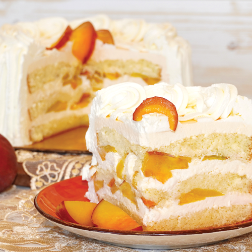 Peach Chantilly Cake