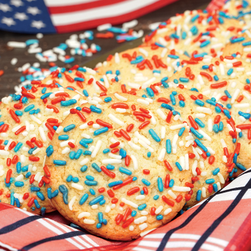 Red White & Blue Sugar Cookies