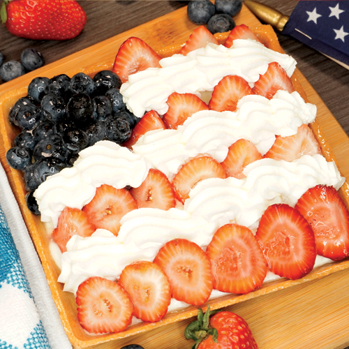 American Flag Fruit Tart