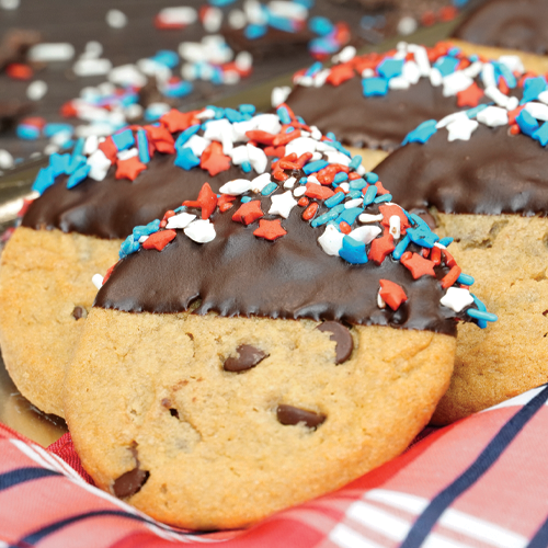 Chocolate Dipped Chocolate Chip Cookies