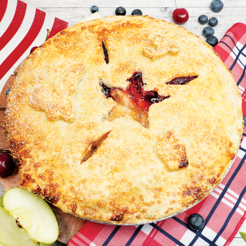 Red White & Blue Overloaded Pie