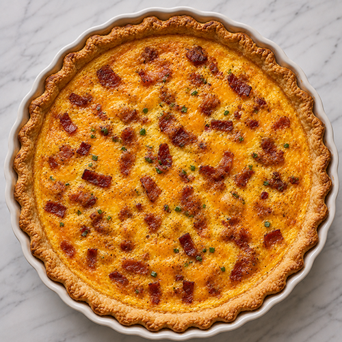 6" Bacon & Cheddar Quiche