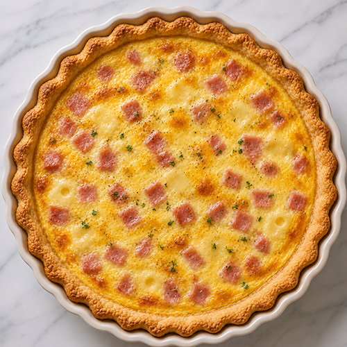 6" Ham & Swiss Quiche